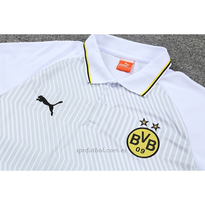 Camiseta Polo del Borussia Dortmund 2022-2023 Blanco y Verde
